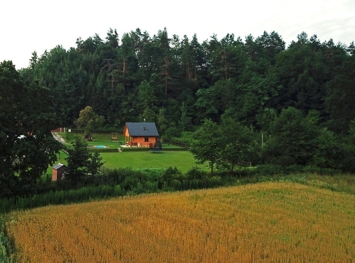 Domek Skowronek Z Basenem Lesko Exterior foto