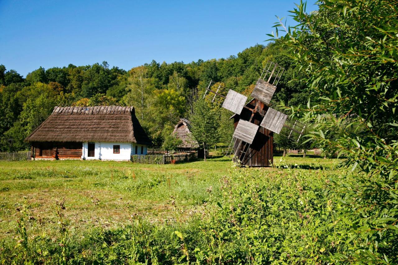 Domek Skowronek Z Basenem Lesko Exterior foto